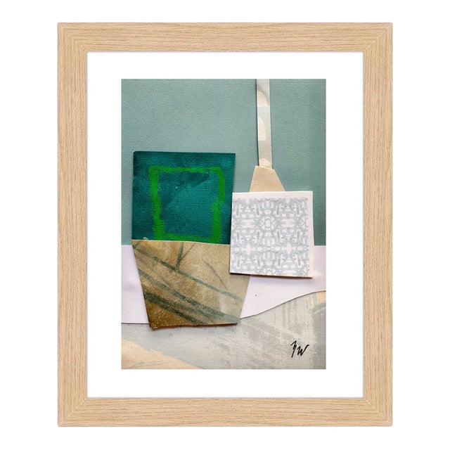"Pop Music 12" Original Mixed-Media Collage on Paper by Zac Woodiel For Sale