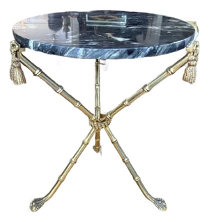 1940s Italian Bronze and Marble Table