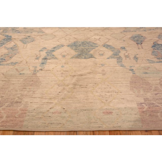 Large Contemporary Modern Abrash Rug For Sale - Image 9 of 9