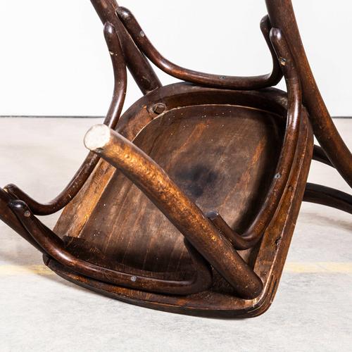 Single Tapered Bar Back Dining Chairs from Thonet, 1940s, Set of 2 For Sale - Image 9 of 10