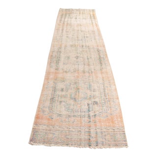 1950s Bohemian Handknotted Runner Rug For Sale