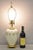 Lenox USA Vintage Porcelain and Brass Cream Jardinierie Decorated Table Lamp. Circa Late 20th Century. Measurements: 24" H...