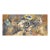 Assemblage #5 (Ornithology Illustrations & Glass Slide With Silver, Gold Paint) by Michael Pauker For Sale