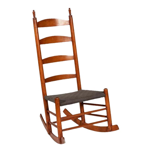 Antique Shaker Ladder Back Rocking Chair Chairish
