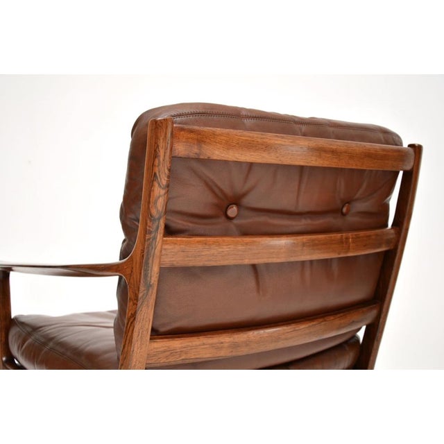 Vintage Scandinavian Leather Armchairs from Frederik Kayser, 1960s, Set of 2 For Sale - Image 6 of 14