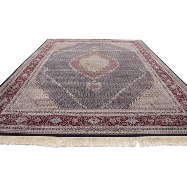 Chinese Vintage Chinese Tabriz Mahi Rug - 09'08 X 13'07 For Sale - Image 3 of 4