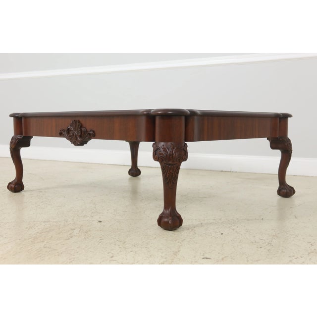 Henkel Harris Ball & Claw Mahogany Coffee Cocktail Table For Sale In Philadelphia - Image 6 of 10
