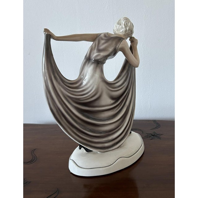 Art Deco Sculpture of a Dancer from Goldscheider, Austria, 1920s For Sale - Image 13 of 18