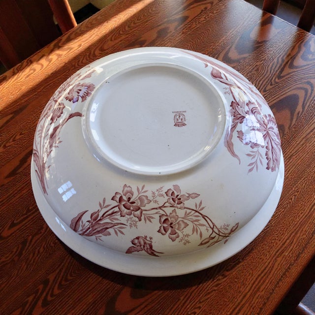 Ceramic Antique French Bowl by St Amand, 1885 For Sale - Image 7 of 9