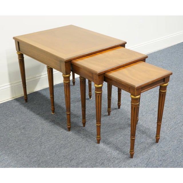 Heritage Heritage Furniture Italian Neoclassical Tuscan Style Accent Nesting End Tables 18-572-69 For Sale - Image 4 of 13