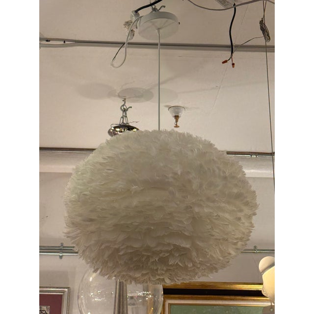 Textile Umage Eos Feather Pendant, White For Sale - Image 7 of 12