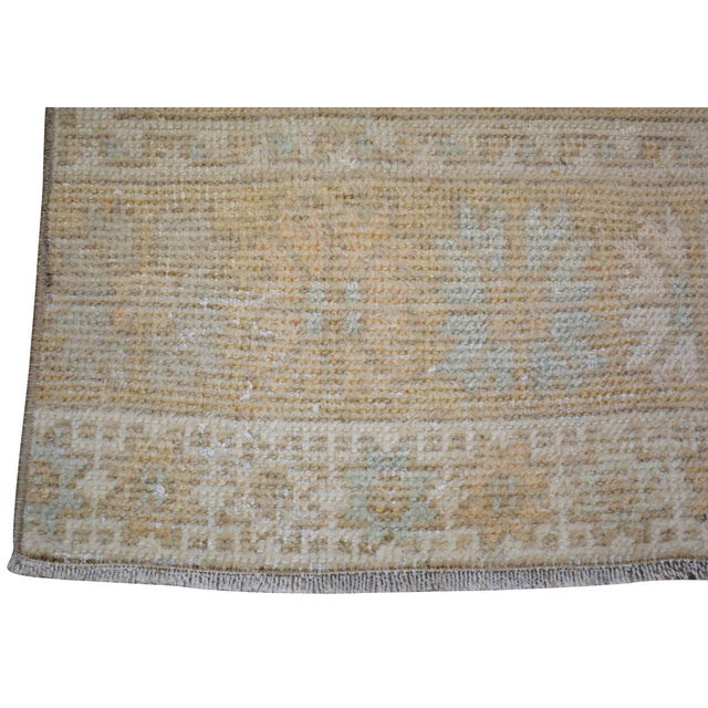 Traditional Vintage Turkish Anatolian Hand Knotted Wool Rug, 3'2''x12'2'' For Sale - Image 3 of 4