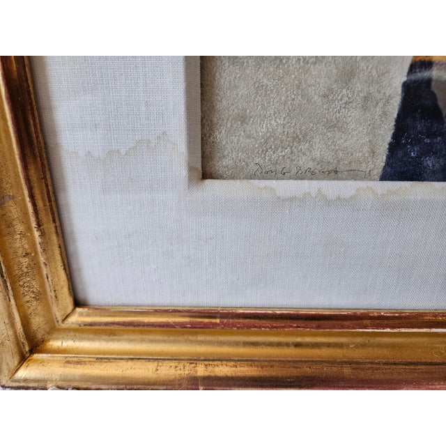 1970s Doug Brega, Watercolor Portrait Painting of Native Elder, Circa 1970 For Sale - Image 5 of 6