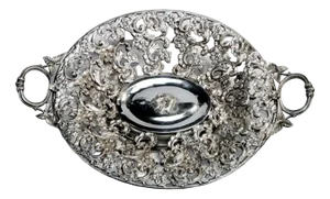 Former Austro-Hungarian Empire Rococo Bowl, 1900s
