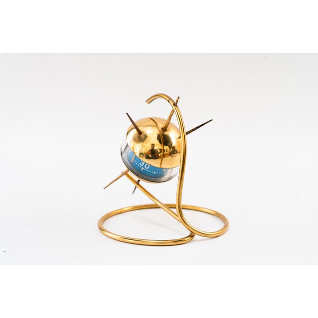 Gold Table Thermometer, Vienna, Austria, 1950s For Sale - Image 8 of 13