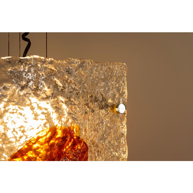 Pendant Lamp attributed to Toni Zuccheri for A.V. Mazzega, Italy, 1970s For Sale - Image 9 of 14