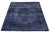 Midnight Indigo Vintage Overdyed Persian Rug – Distressed Hand-Knotted Wool For Sale - Image 9 of 10