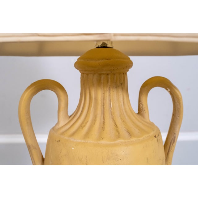 Vintage Neoclassical Urn Table Lamp With Swing Handles For Sale - Image 11 of 14