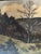 A nice old oil in canvas painting of a country landscape in the Hudson Valley. Signed at bottom right corner. Trees, hills...