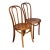 1940s Pair Art Deco Thonet Style Side Chairs For Sale