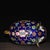 Handmade Cloisonne Pig Figurine, Deep Blue Ground Wire Inlaid Floral Motif, Chinoiserie Table Decor For Sale - Image 9 of 9