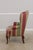 1970s Queen Anne Upholstered WIng Chair W. Down Cushion For Sale - Image 5 of 15