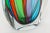Vintage Signed Murano Striped Glass Pitcher or Object in Turquoise, Green, Pink, Red, Clear, Italy For Sale - Image 9 of 10