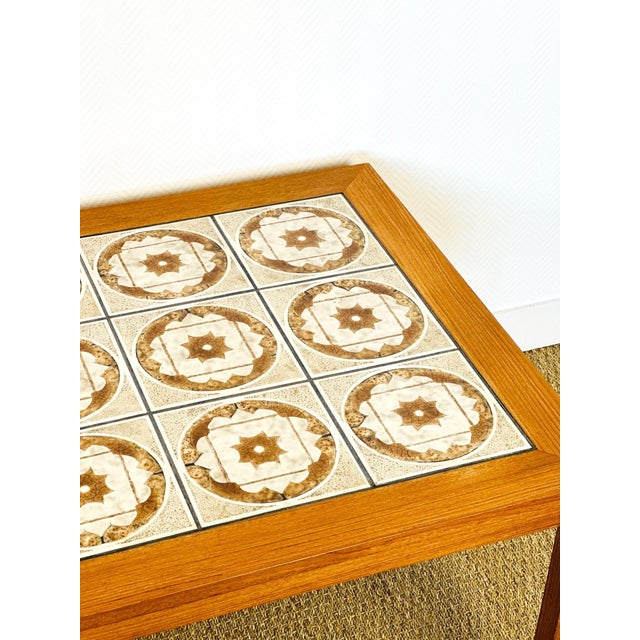 Scandinavian Coffee Table in Teak and Ceramic, 1960s For Sale - Image 14 of 16