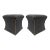 Cami Stools or Ottomans Upholstered With Nail Head Trim, Pair For Sale