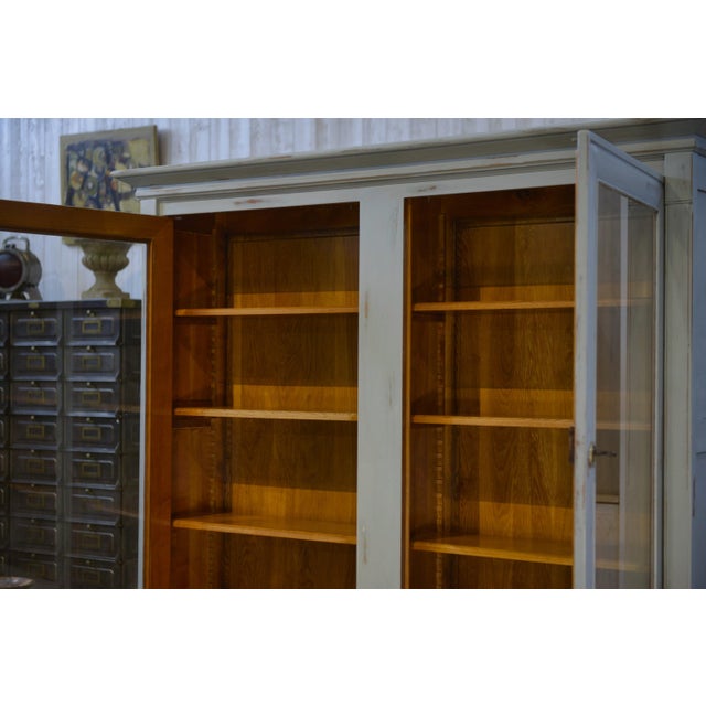 Patinated Two-Part Buffet by Crozatier, 1980s For Sale - Image 9 of 14