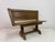 Wood Vintage Belgian Oak Bench by De Puydt, 1960s For Sale - Image 7 of 15