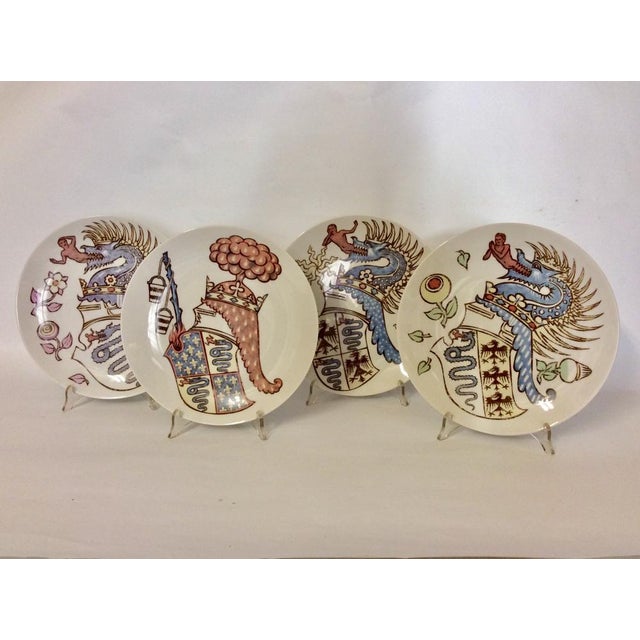 White Plates by Piero Fornasetti for Alfa Romeo, 1970, Set of 3 For Sale - Image 8 of 8