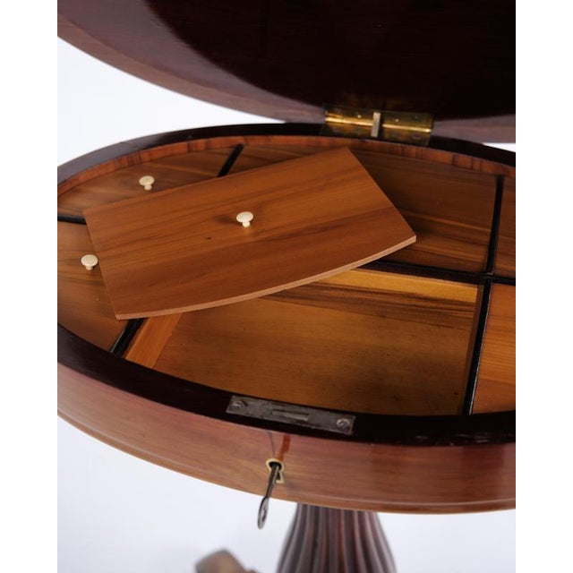 Gold Side Table with Hand-Polished Mahogany Top, 1890s For Sale - Image 8 of 13