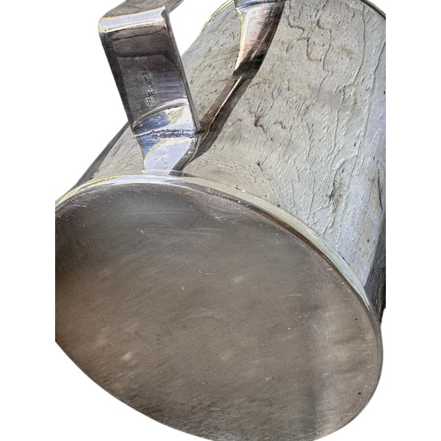 1980s 1980s Mid-Century Modern St. James Brazil Silver-Plated Tankards - Pair, Water Mugs For Sale - Image 5 of 11