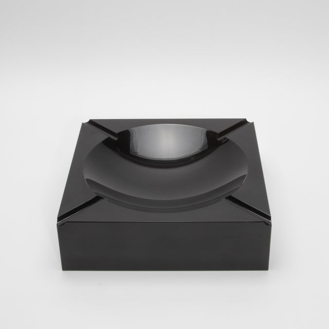 2020s Black Crystal Cigar Ashtray by Ka Glass For Sale - Image 5 of 8