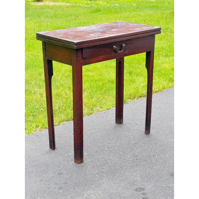 Antique Chippendale George III Mahogany Game Table C. 1760 For Sale - Image 4 of 8