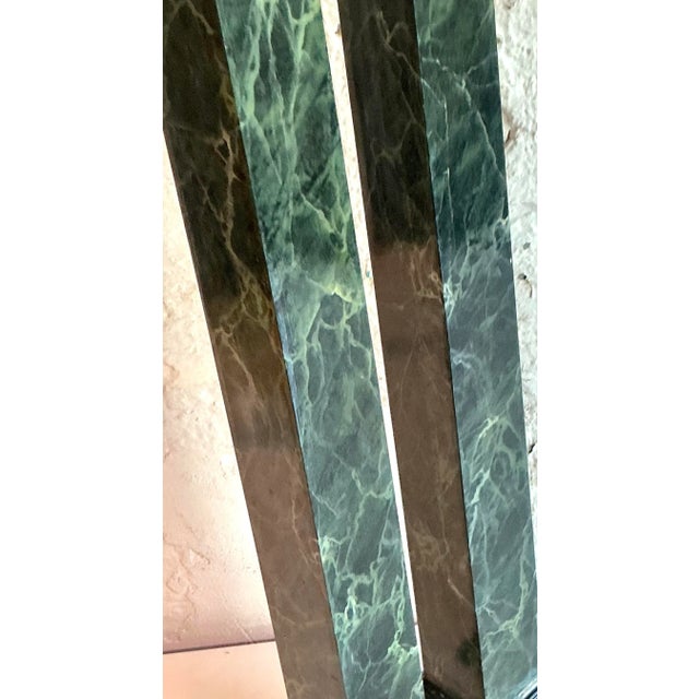 Mid 20th Century Vintage Italian Hand Painted Wood Obelisks - A Pair For Sale - Image 5 of 7