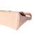 Beige Croc Embossed Hourglass Downtown Shoulder Bag For Sale In New York - Image 6 of 9