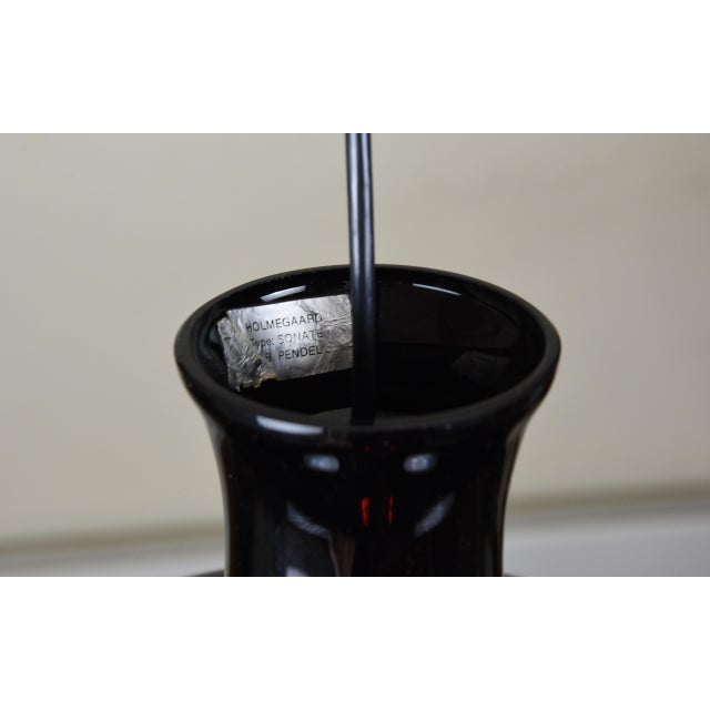 Purple Sonate 2 Pendant Light in Aubergine Glass by Michael Bang for Holmegaard, 1978 For Sale - Image 8 of 11