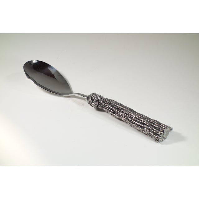 Italian Metal Serving Spoon by Piero Figura for Atena, 1980 For Sale - Image 4 of 14