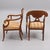 Swedish Biedermeier Gilt Birch Wreath Carver Chairs, Late 1800s, Set of 2 For Sale - Image 3 of 5