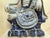 Chinese Vintage Ceramic Buddhist Sculpture,Hand Carved Blue and White Porcelain the Eighteen Arhats Statue For Sale - Image 4 of 10