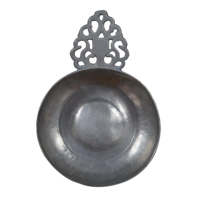 Antique 18th Century English Pewter Porringer Cup Bowl Porridge Dish For Sale