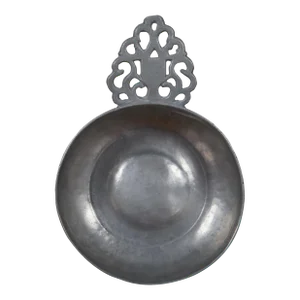 Antique 18th Century English Pewter Porringer Cup Bowl Porridge Dish