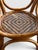 Vintage French Style Bistro Bamboo and Rattan Dining Set Round Glass Top Table and Four Armchairs 5 Pieces For Sale - Image 13 of 16
