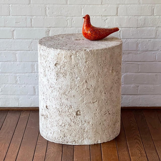 Faux Fossilized Stone Table For Sale - Image 9 of 9