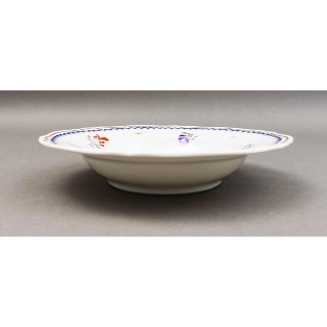 Late 20th Century Vintage Richard Ginori Italian Fruits Porcelain Rimmed Soup Bowls- Set of 4 For Sale - Image 5 of 8