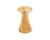A studio pottery vase made by the Wishon-Harrell pottery studio. This vase has a soft hour-glass shape with a round base...