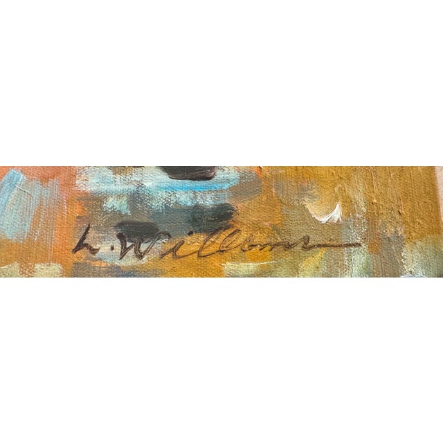Late 20th Century Late 20th Century L Williams Impressionist Oil on Canvas For Sale - Image 5 of 6