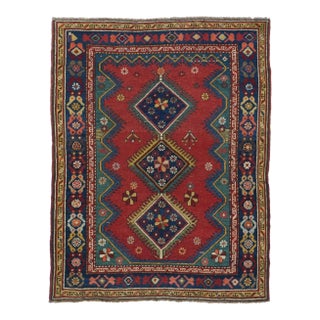Antique Kurdish Rug 3'3'' x 4'1'' For Sale